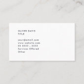 プレーンブリスクブルー名刺 名刺 (裏面)