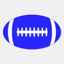 プレーンブルーパーティー/ピープラリー/スクラップブックオーバルサッカー 楕円形シール