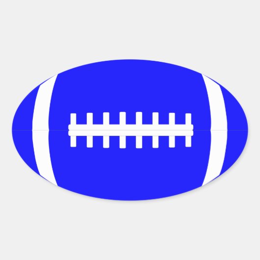 プレーンブルーパーティー/ピープラリー/スクラップブックオーバルサッカー 楕円形シール (正面)