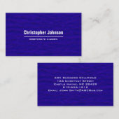 プレーンブルーモダンプロフェッショナル名刺 名刺 (正面/裏面)