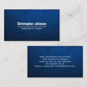 プレーンブルーモダンプロフェッショナル名刺 名刺 (正面/裏面)
