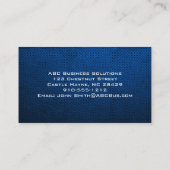 プレーンブルーモダンプロフェッショナル名刺 名刺 (裏面)
