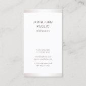 プレーンプロフェッショナルエレガントモダングラフィックデザイン 名刺 (正面)