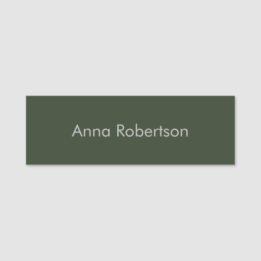 プレーンプロフェッショナルトレンディーミニマル 名札 (正面)