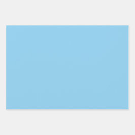 プレーンベビーカロライナ鋼ブルーシェード3トーン ラッピングペーパーシート