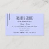 プレーンベビーブルーモダンシンプルプロフェッショナル 名刺 (裏面)