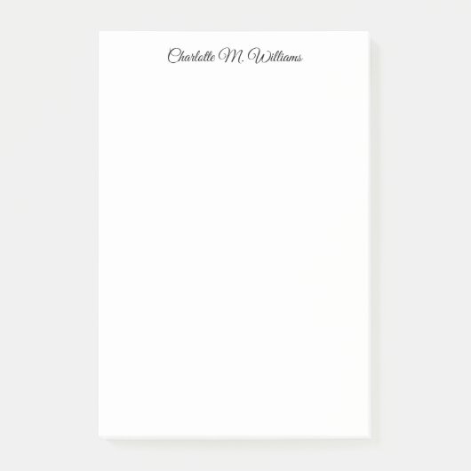 プレーンホワイトミニマルプロフェッショナル モダン ポストイット (正面)