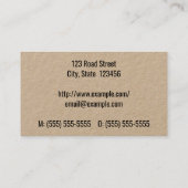 プレーンミニマルと小児科の名刺 名刺 (裏面)