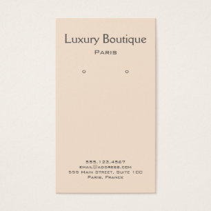 プレーンミニマルクリームジュエリーイヤリングディスプレイ