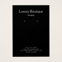 プレーンミニマルブラックジュエリーイヤリングディスプレイ