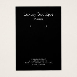 プレーンミニマルブラックジュエリーイヤリングディスプレイ