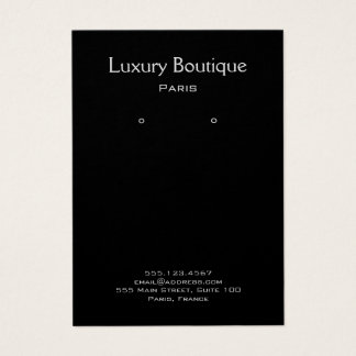 プレーンミニマルブラックジュエリーイヤリングディスプレイ