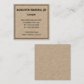 プレーンミニマル名刺 スクエア名刺 (正面/裏面)