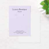 プレーンミニマル薄紫淡い色のジュエリーイヤリングディスプレイ (デスク)