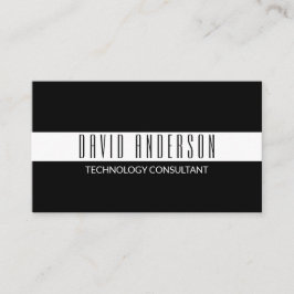 プレーンミニモダンマリスト白黒ストライプエレガント 名刺