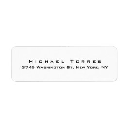 プレーンモダンエレガントクリエイティブブラック&ホワイト ラベル