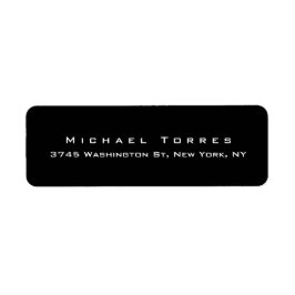 プレーンモダンエレガントトレンディーブラックミニマリスト ラベル