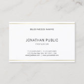 プレーンモダンエレガントプロフェッショナルお洒落ルクセ 名刺 (正面)