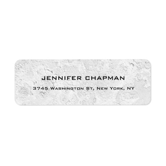 プレーンモダンエレガントプロフェッショナルグレーウォールデザイン ラベル (正面)