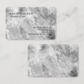 プレーンモダンエレガントプロフェッショナルグレーウォール 名刺 (正面/裏面)