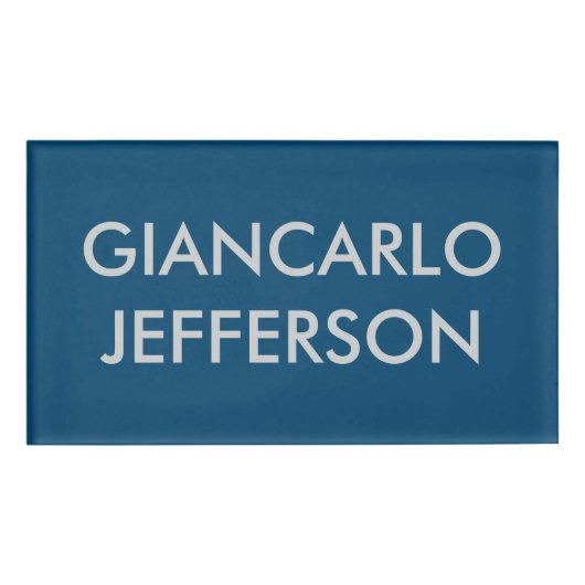 プレーンモダンカスタムプロフェッショナル名の位置 名札 (正面)