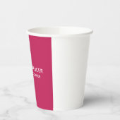 プレーンモダンクラシープロフェッショナルバラレッド 紙コップ (左)