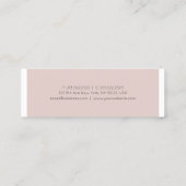 プレーンモダンクリエイティブデザイングラマートレンディー スキニー名刺 (裏面)