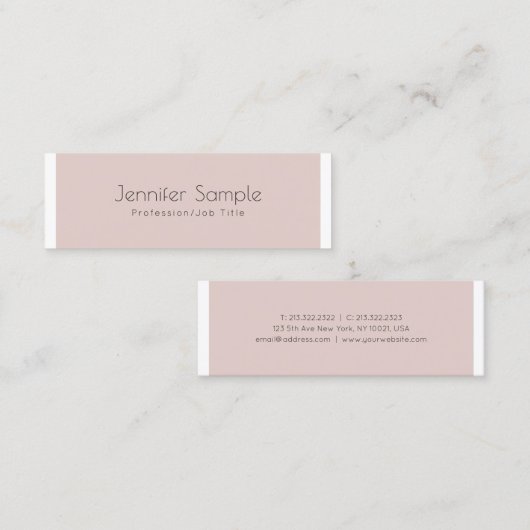 プレーンモダンクリエイティブデザイングラマートレンディー スキニー名刺 (正面/裏面)