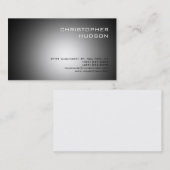 プレーンモダングレーの名刺 名刺 (正面/裏面)