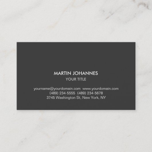 プレーンモダングレーシックプロフェッショナル名刺 名刺 (正面)