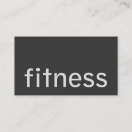 プレーンモダングレーフィットネストレーナー名刺 名刺