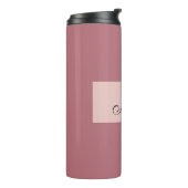 プレーンモダンシンプルエレガントバラ金ゴールドお客様の名前 タンブラー (回転左)