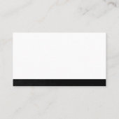 プレーンモダンシンプルグレイストライププロフェッショナル 名刺 (裏面)