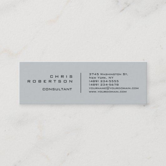 プレーンモダンシンプルグレースキニー名刺 スキニー名刺 (正面)