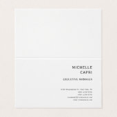 プレーンモダンシンプルスタイルミニマリストコンテンポラリー 名刺 (外部フラット)