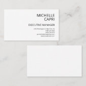プレーンモダンシンプルスタイルミニマリストコンテンポラリー 名刺 (正面/裏面)