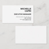 プレーンモダンシンプルスタイルミニマリストコンテンポラリー 名刺 (正面/裏面)