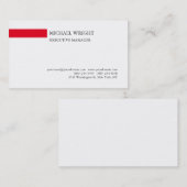 プレーンモダンシンプルプロフェッショナル 名刺 (正面/裏面)