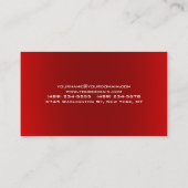 プレーンモダンシンプルプロフェッショナル 名刺 (裏面)