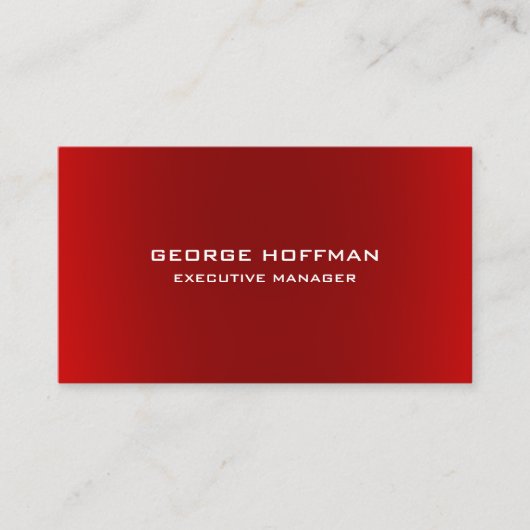 プレーンモダンシンプルプロフェッショナル 名刺 (正面)