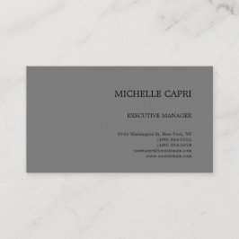 プレーンモダンシンプルミニマリストグレーブラック 名刺