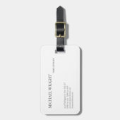 プレーンモダンシンプルミニマル ラゲッジタグ (正面縦)