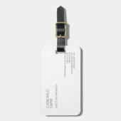 プレーンモダンシンプルミニマル ラゲッジタグ (正面縦)