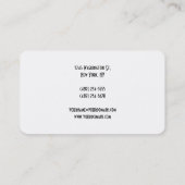 プレーンモダンシンプルレッドホワイト 名刺 (裏面)