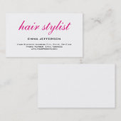 プレーンモダンシンプル美容師 名刺 (正面/裏面)