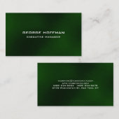 プレーンモダンシンプル芸術的グリーンプロフェッショナル 名刺 (正面/裏面)