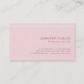 プレーンモダンスタイリッシュプレミアムパールフィニッシュラグジュアリー 名刺 (正面)