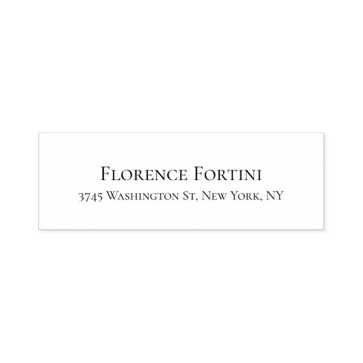 プレーンモダンブラック&ホワイトミニマルシンプルリスト セルフインキングスタンプ (デザイン)