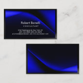 プレーンモダンブルーのコンサルタントの名刺 名刺 (正面/裏面)