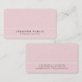 プレーンモダンプレミアムパールフィニッシュラグジュアリーグラマー 名刺 (正面/裏面)